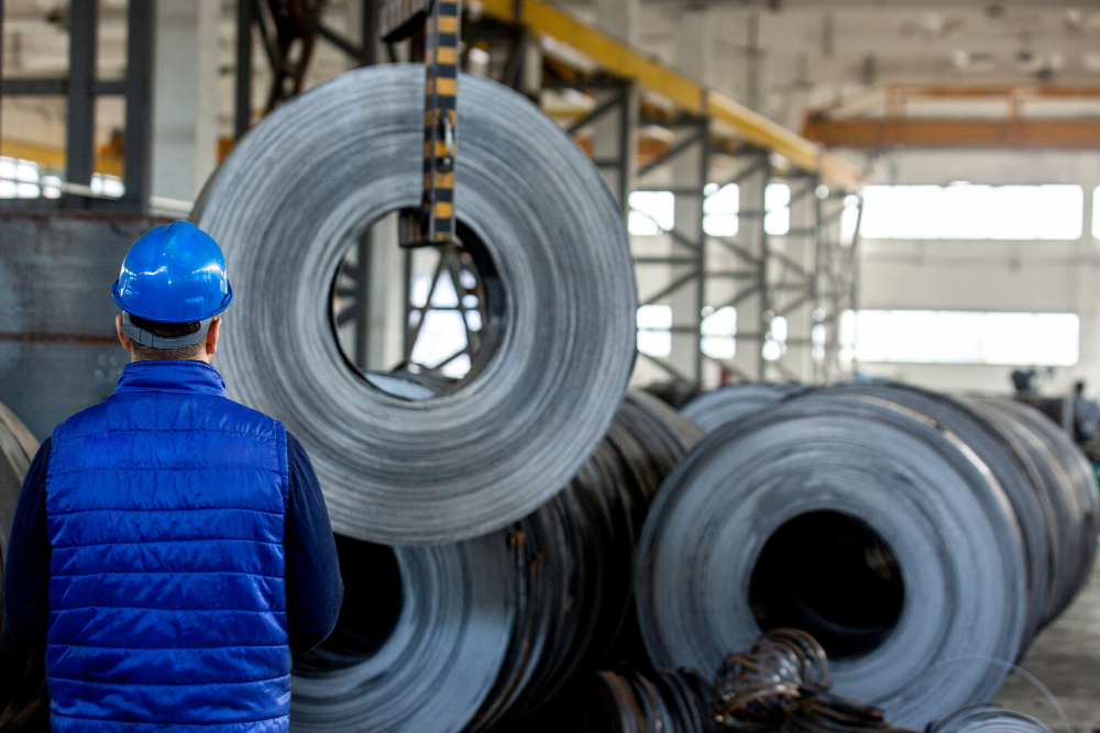 Steel coils warehouse